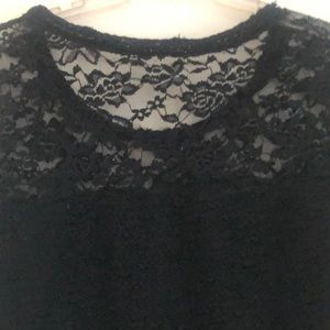 Lacy black top size M